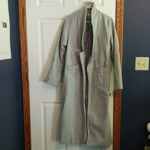 NWT gray trench coat